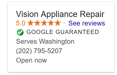 Google Guarantee example