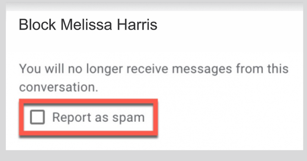 report spam
