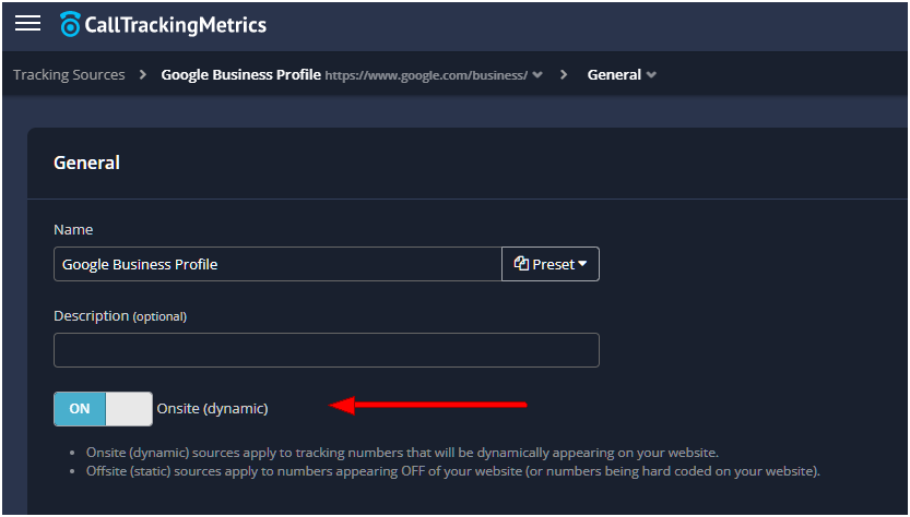 GBP call tracking software