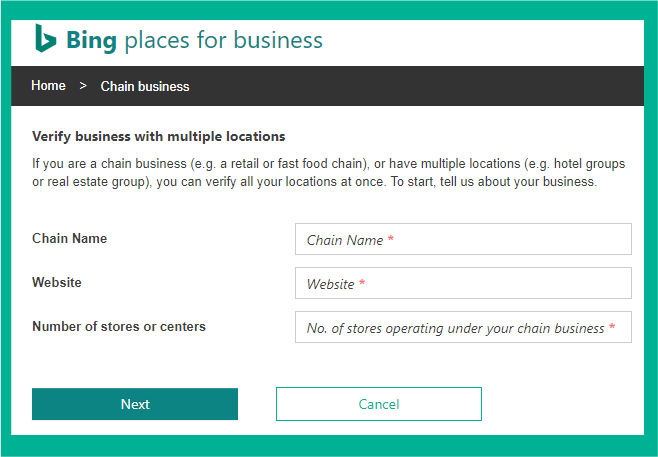 Filling in Essential Chain Information