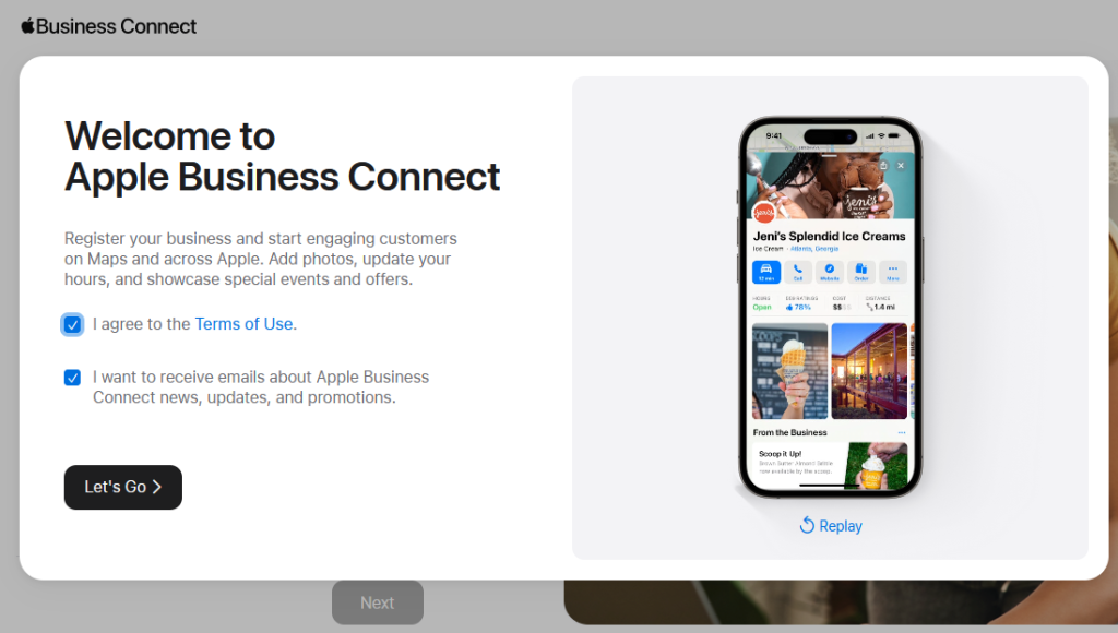 Welcome to Apple Business Connect