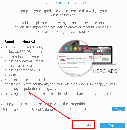 step5-Claim an Existing MerchantCircle Business Listing