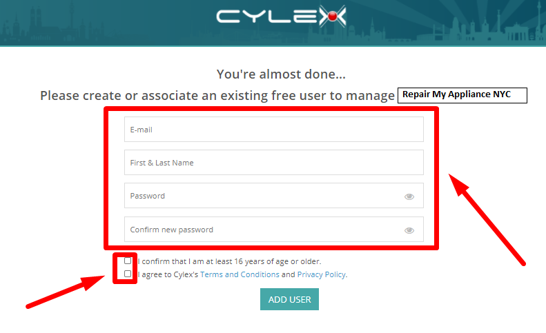 Cylex -fill required details