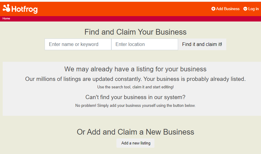 Find and Claim Your Business