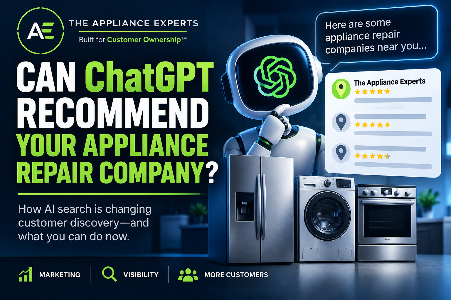 how AI search is changing customer discovery and what appliance repair businesses should do now.
