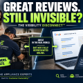 WHy appliance repair companies can have great reviews but are still invisible